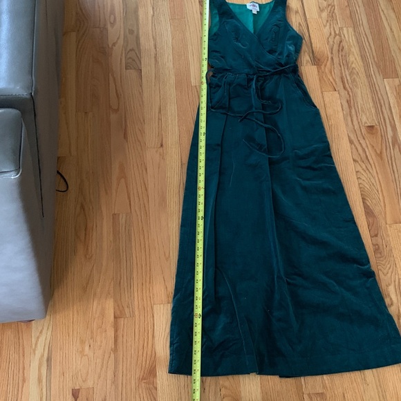 Vintage green velvet long dress - Picture 13 of 13